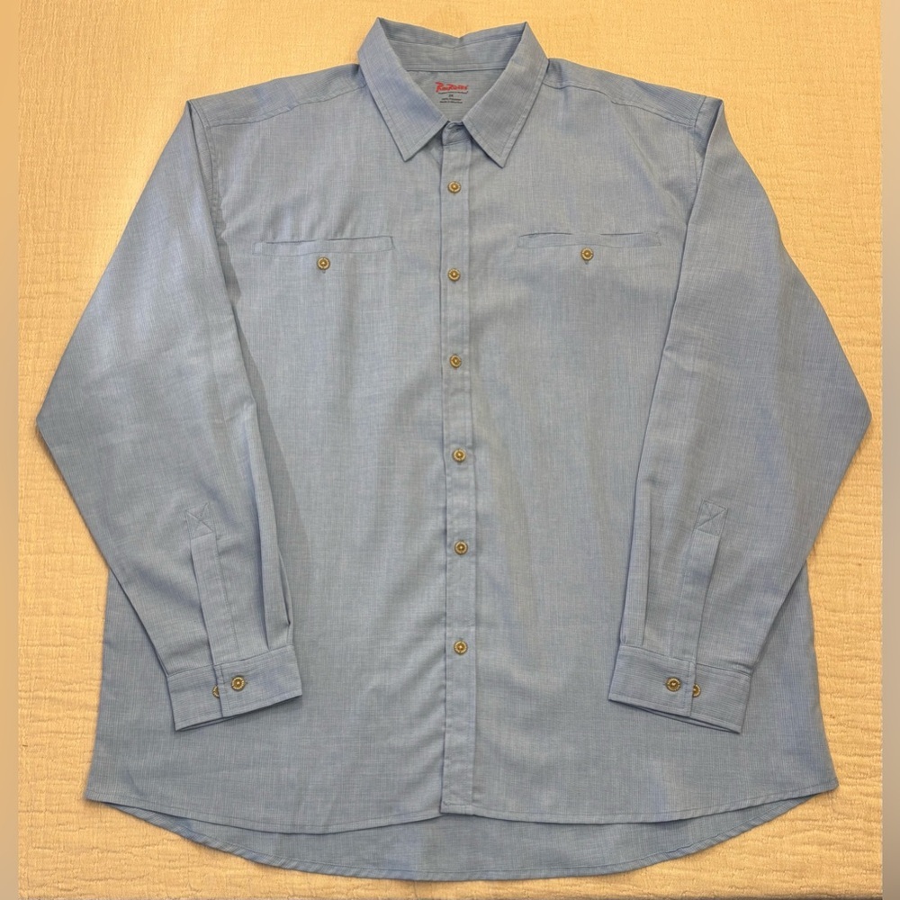 Men's Blue Casual Button Down Shirt